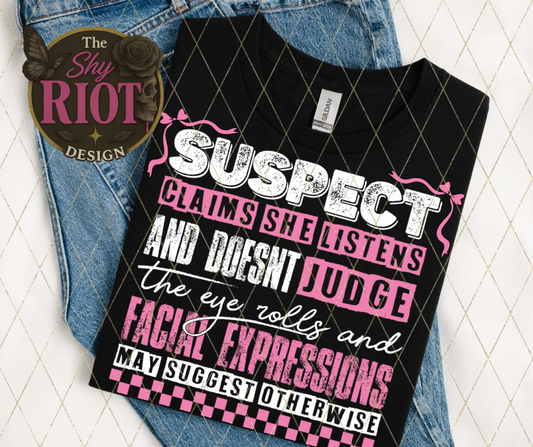 Suspect Listener - Adult Tee