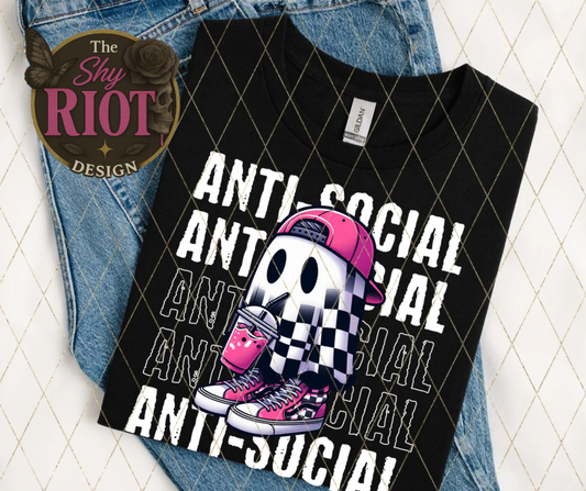 Antisocial Ghost - Adult Tee